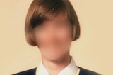 Blurred profile photo of a young woman with a bob hair.