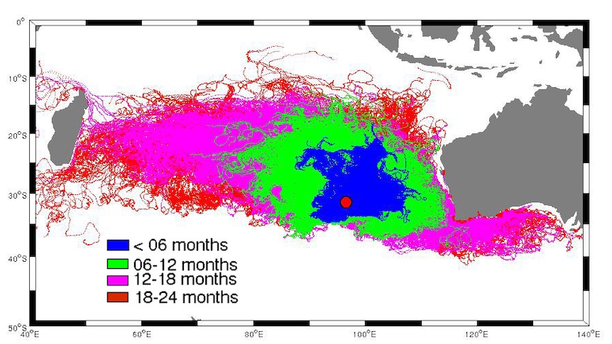 Modelling of debris dispersal from Malaysia Airlines MH370