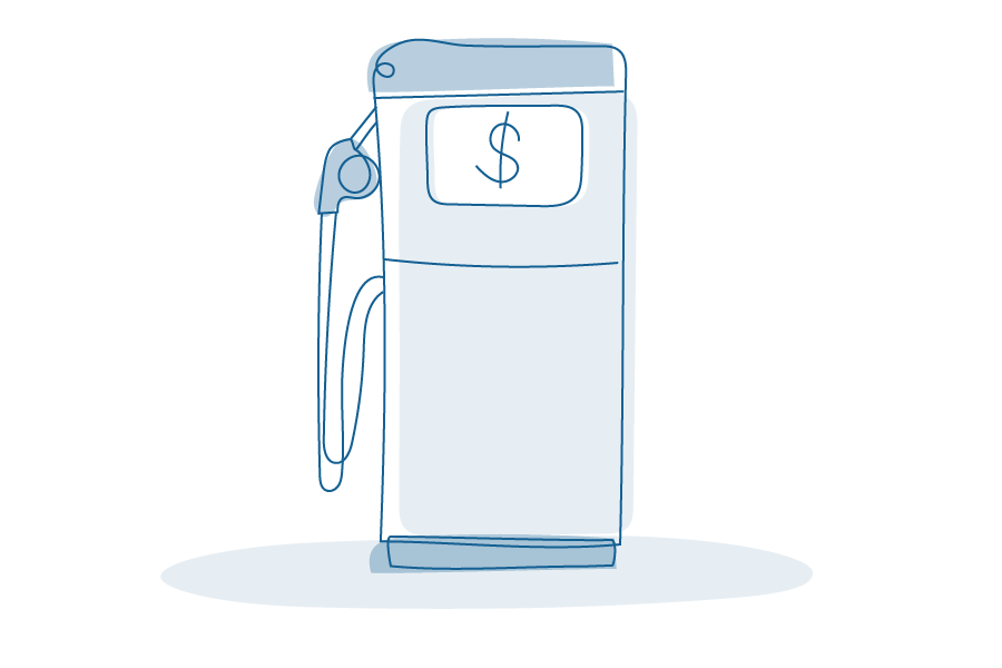 Illustration of petrol bowser