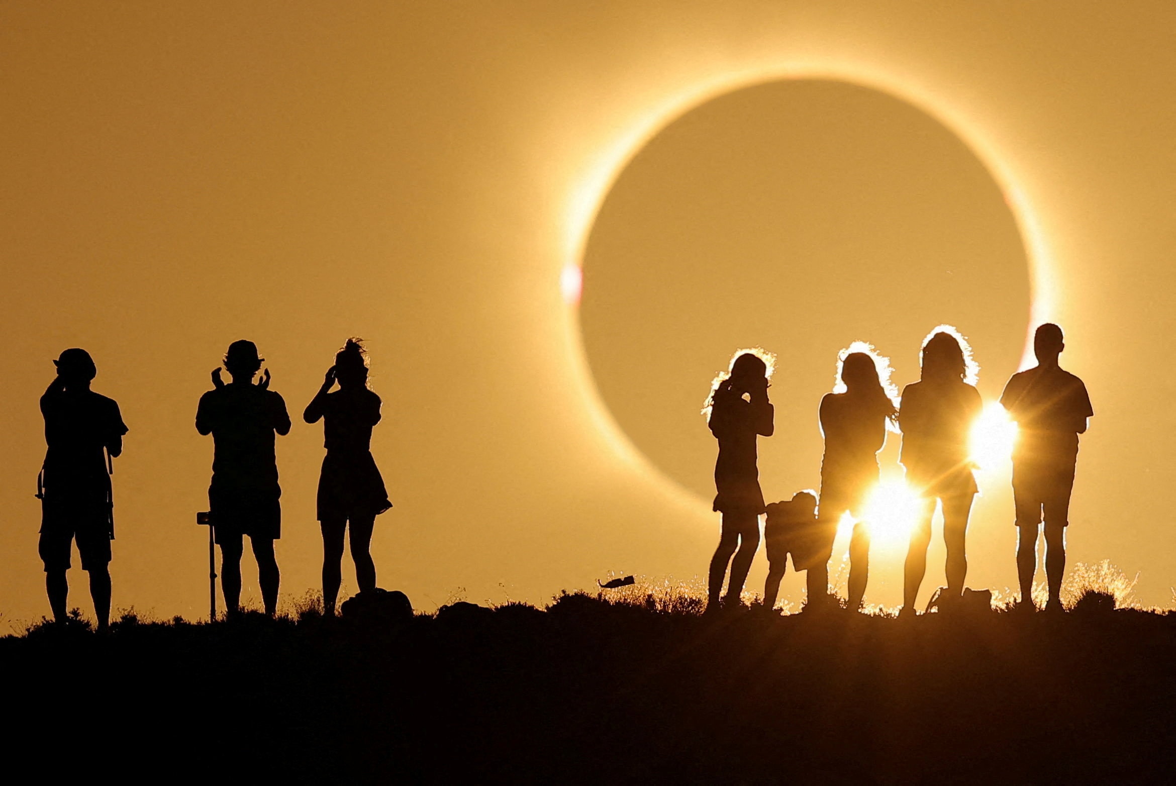 Europe's first solar eclipse in 27 years in pictures