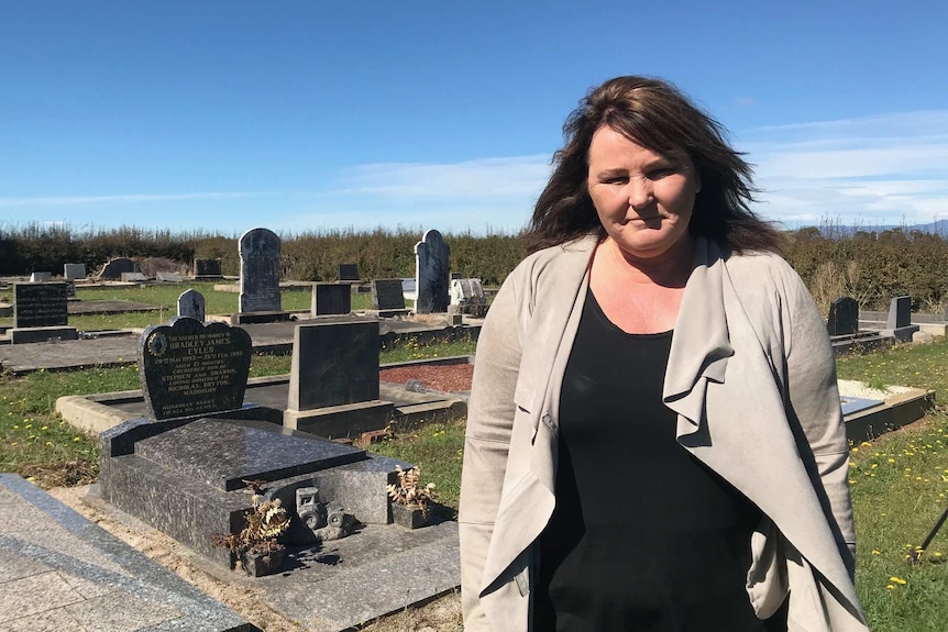 Sharon Eyles' 21-month-old son was buried at the Hagley cemetery