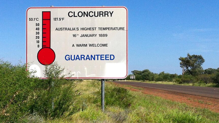 Sign outside Cloncurry.