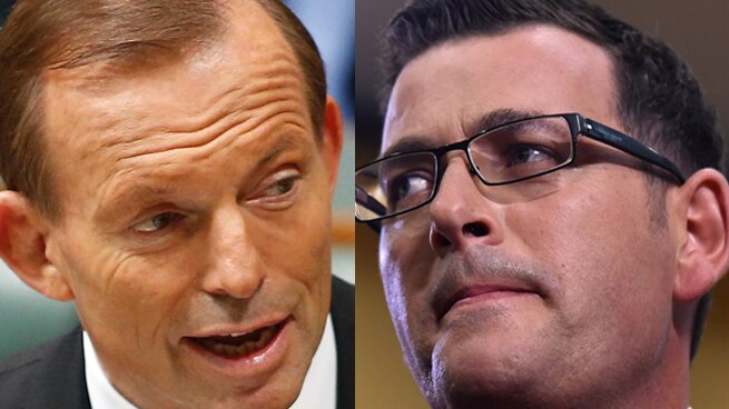 Daniel Andrews and Tony Abbott