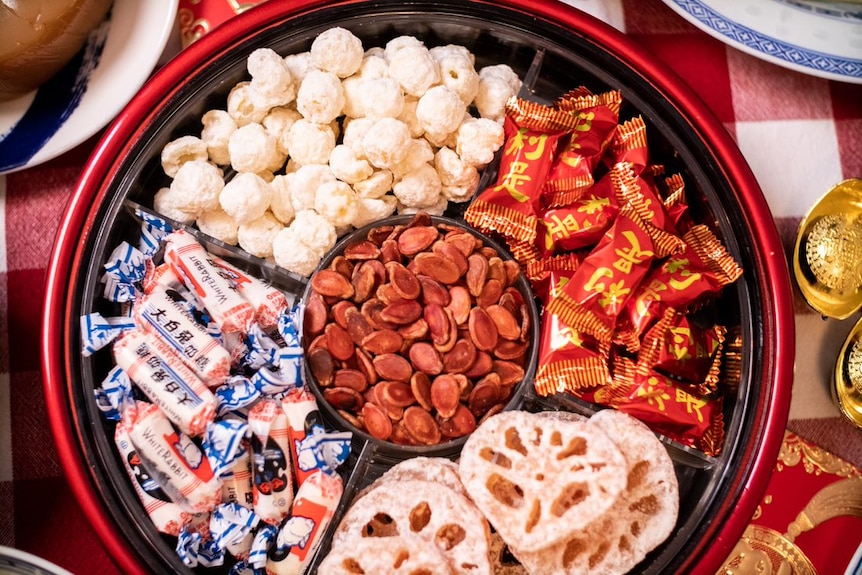 A togetherness box - filled with sweets