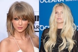 Taylor Swift and Kesha composite image