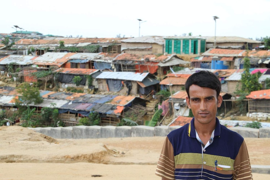 Mohammad Ayaz, a local community leader (Majhi) from Kutupalong Rohingya Refugee camp.