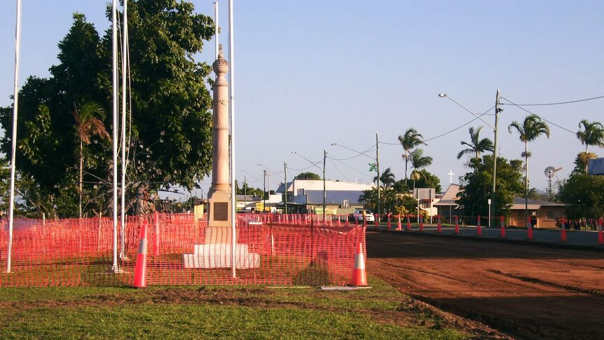 Cardwell RSL vice president Walt Raleigh says about 10 metres in front of the cenotaph has been lost as part of the widening of the highway.