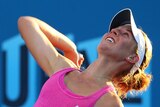 Olivia Rogowska secured her first win at the Australian Open with a 6-3, 6-1 victory over Sofia Arvidsson.
