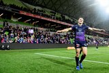 Cooper Cronk acknowledges the Melbourne crowd