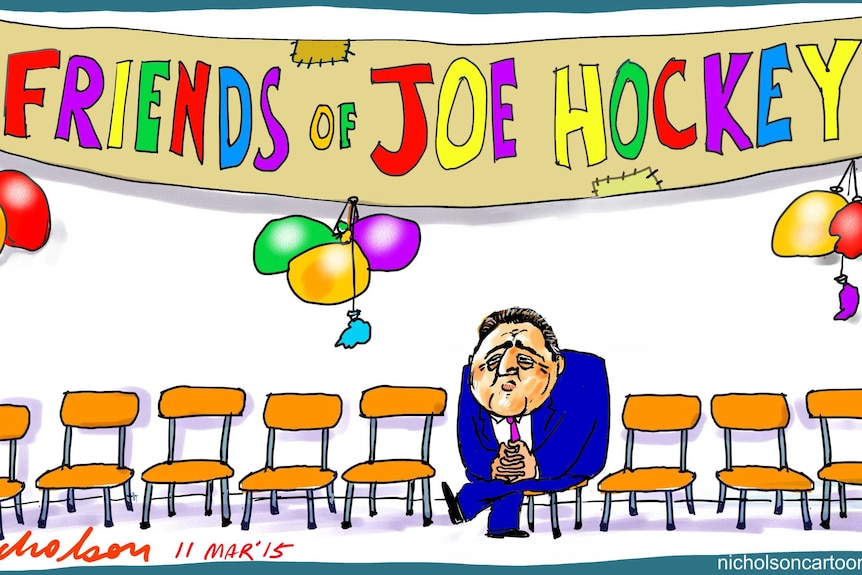 "Friends of Joe Hockey" by Peter Nicholson appeared in The Australian on May 11, 2015.