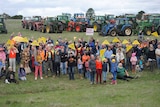 About 100 farmers and graziers from Victoria and South Australia rallied against coal seam gas.