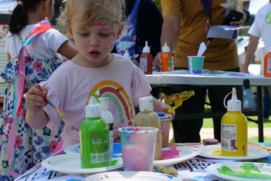 toddler painting