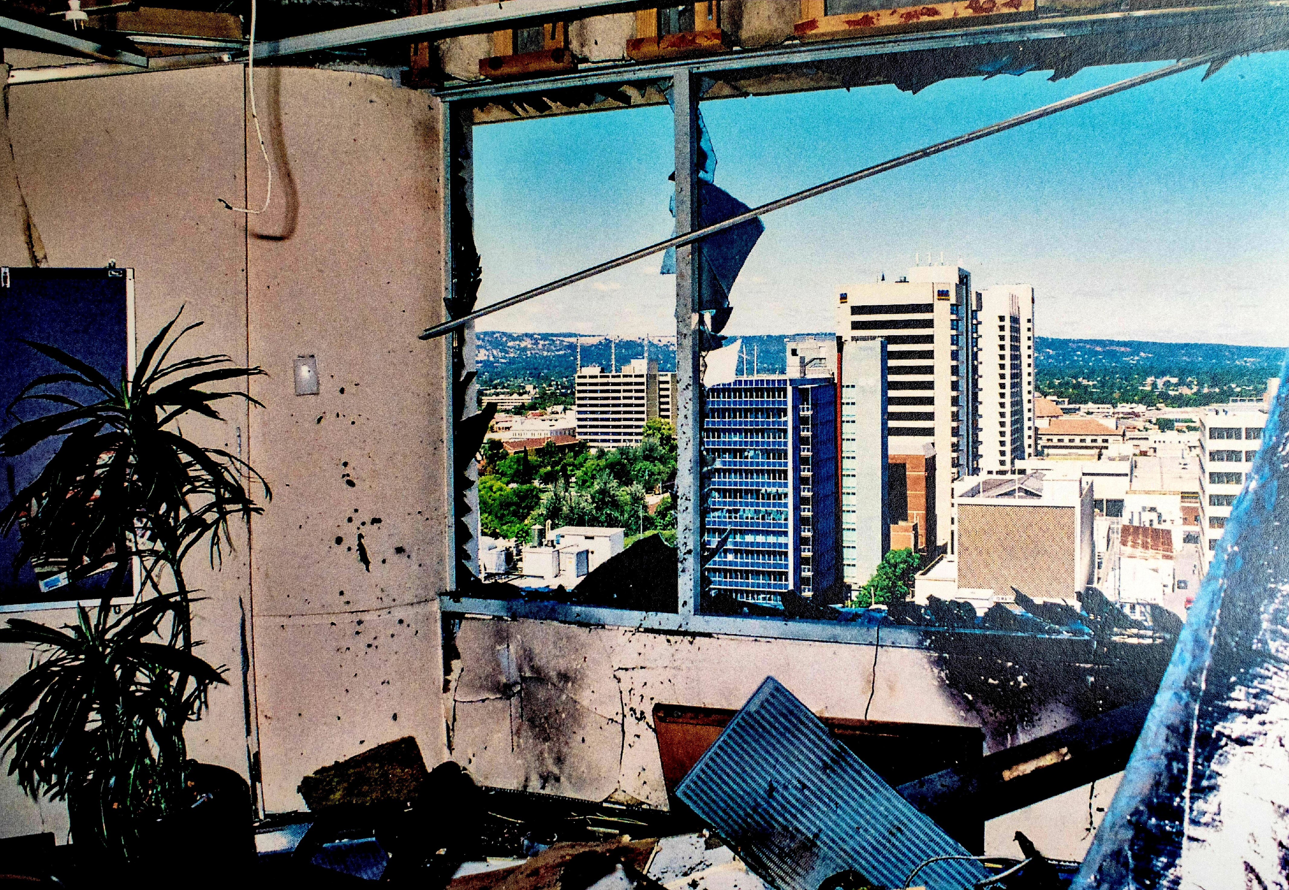 The NCA headquarters in Adelaide following the blast.