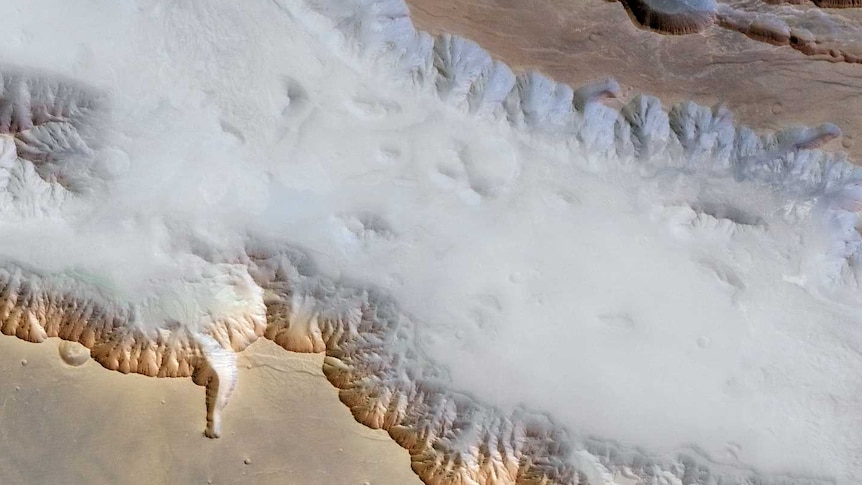 Mars' Valles Marineris 6.5km deep canyons.