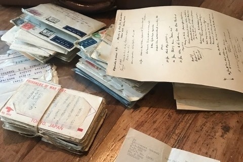 A photograph of historical letters.