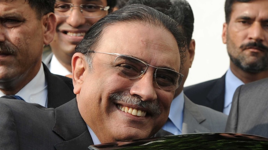 Pakistan president Asif Ali Zardari has stepped down.