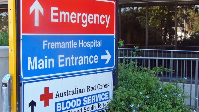 Fremantle Hospital sign