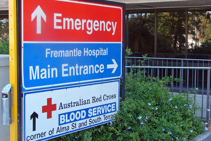 Fremantle Hospital sign
