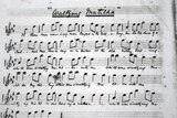 Original score of the song Waltzing Matilda