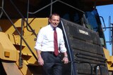 Tony Abbott campaigns at a mine in Kalgoorlie