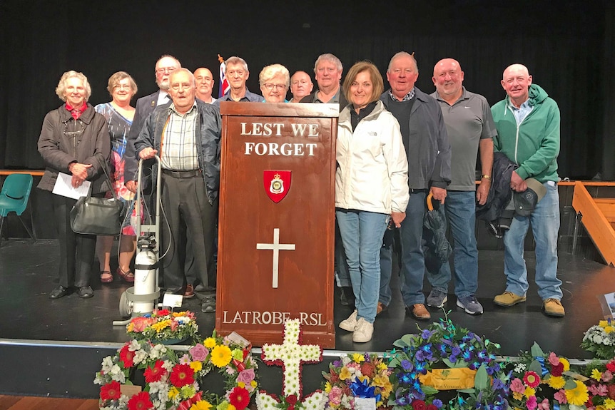 75th anniversary memorial service of the bombing of HMAS Armidale in Latrobe Tasmania.