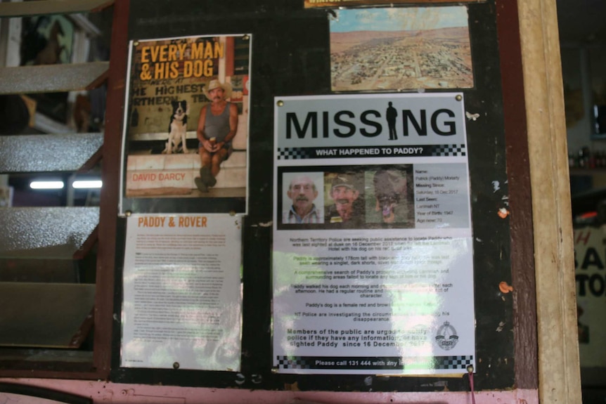A poster for a missing person