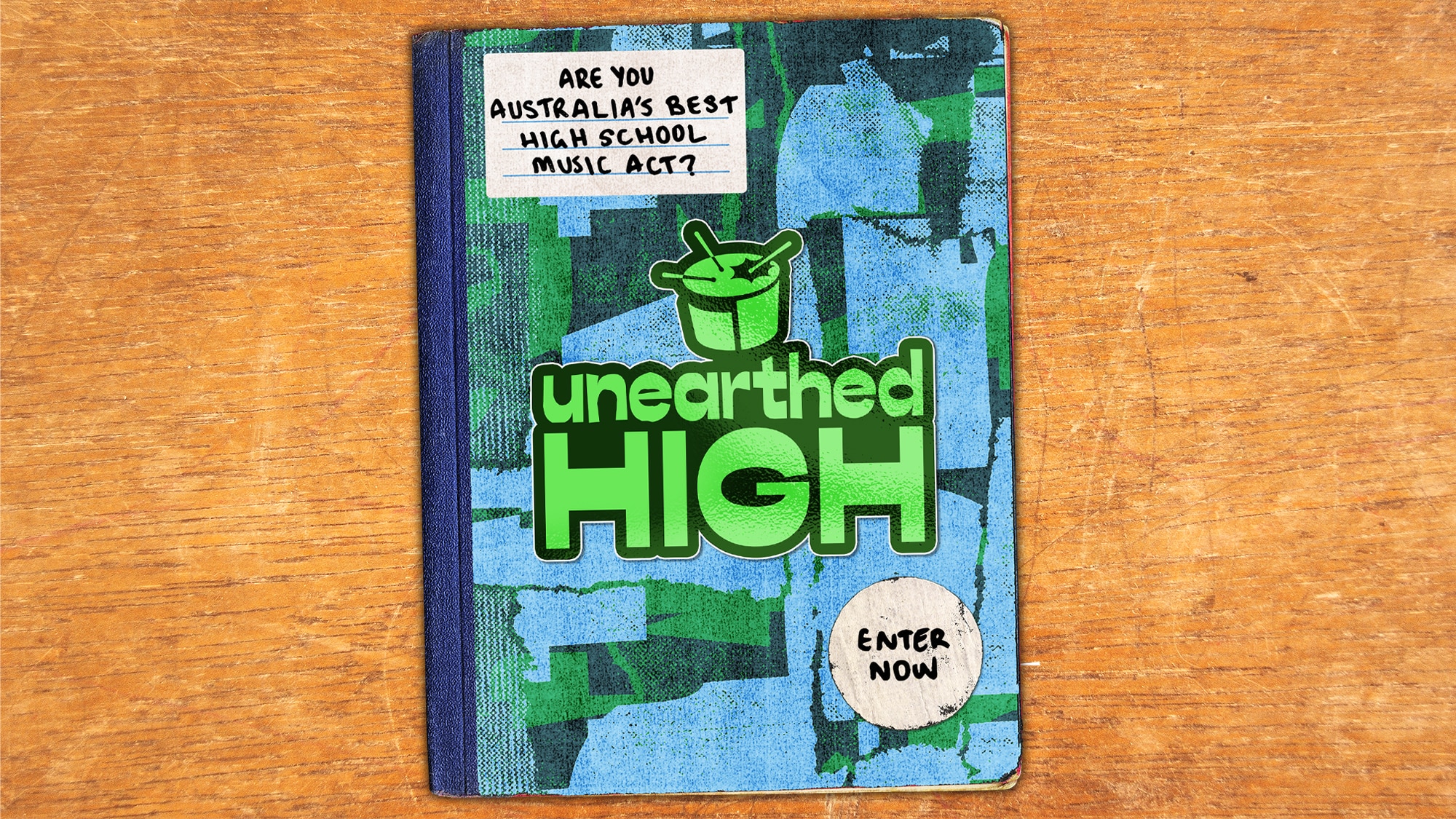 Blue hero artwork for Unearthed High 