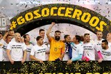 Socceroos celebrate qualifying for 2018 World Cup