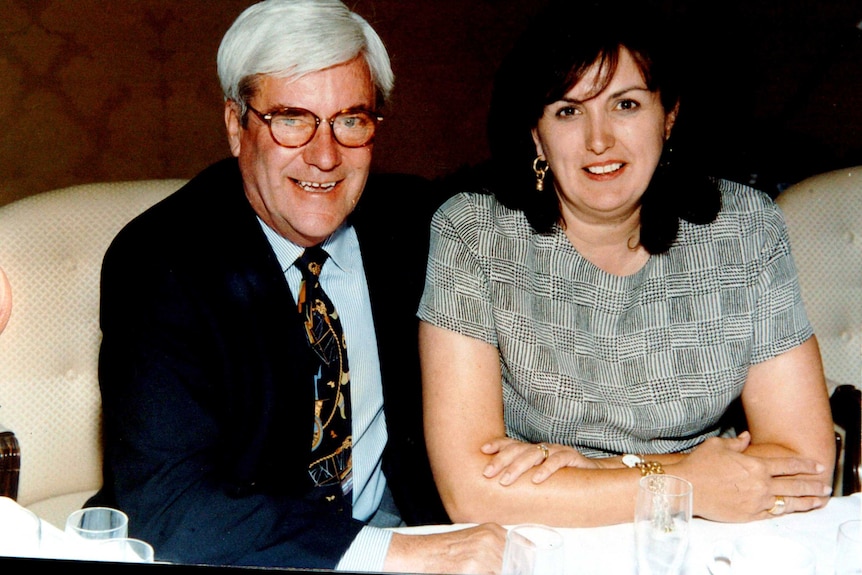 A photo of Bernie Whelan and Kerry Whelan around 1997.