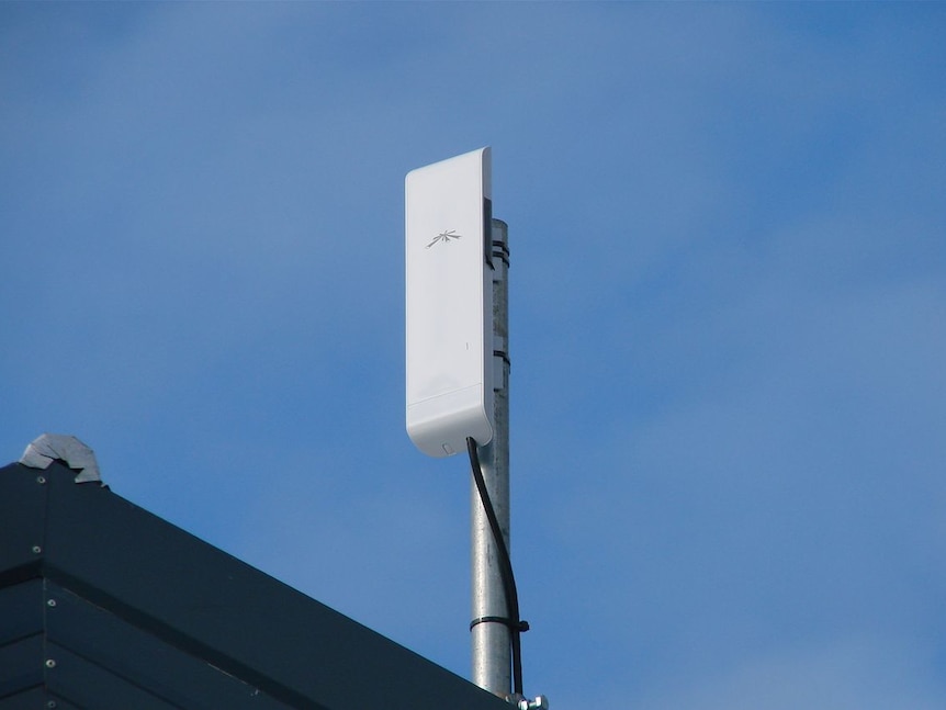 Internet receiver at Ouse dairy farm