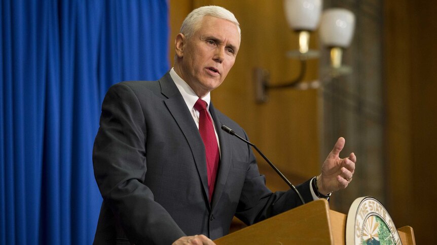 Indiana Governor Mike Pence defends the state's controversial Religious Freedom Restoration Act