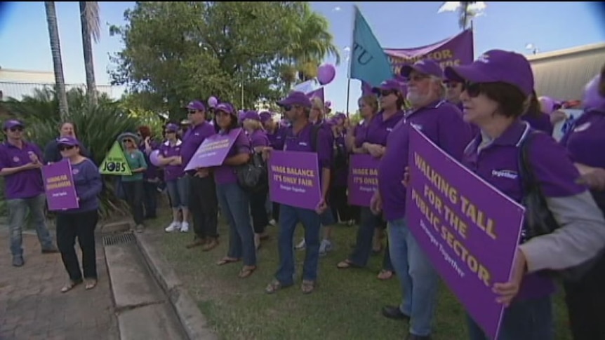 The new offer comes amid growing industrial unrest with public sector workers rallying outside a community cabinet meeting yesterday.