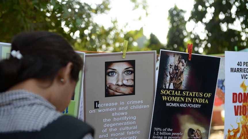 Violence against women posters in India