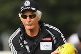 Lots of energy ... Mick Malthouse during his time with the Magpies