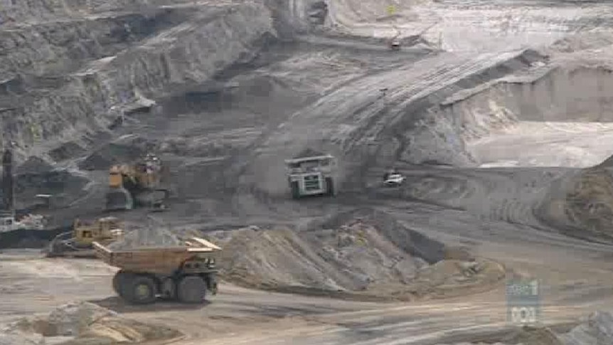 Trucks operating at Griffin Coal