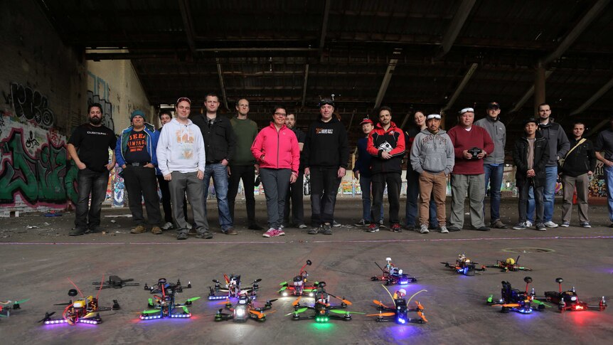 Drone racing team