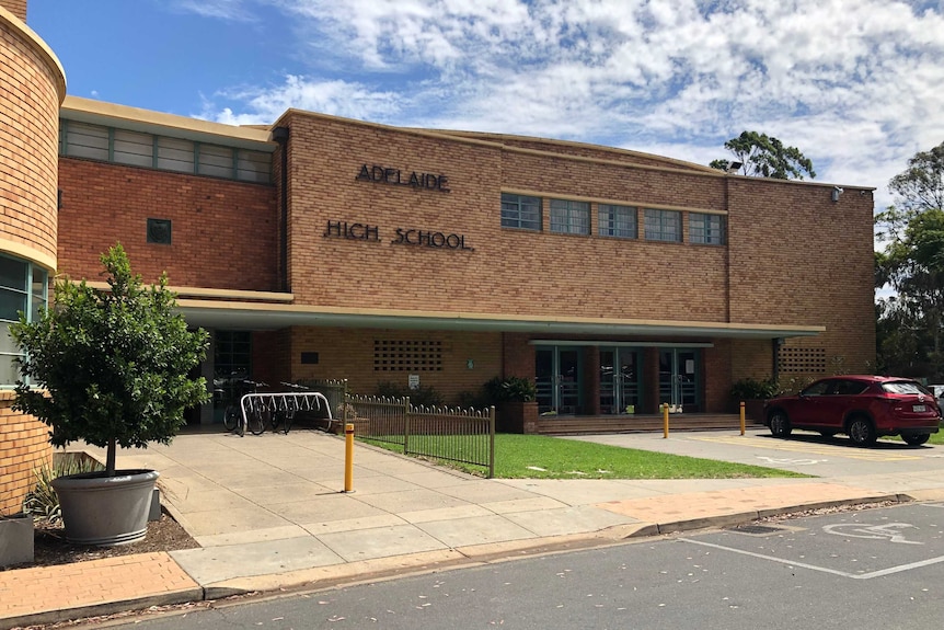 The front of an Adelaide high school building