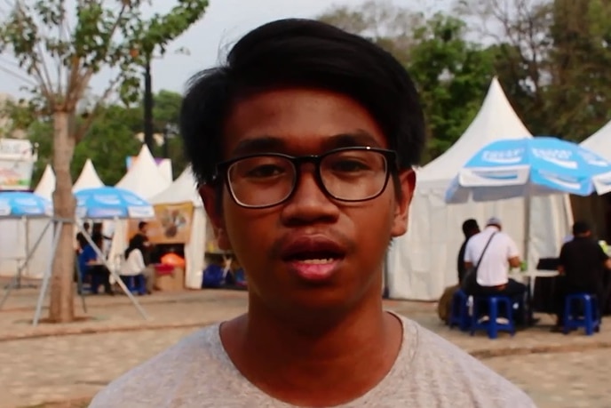 Pelajar SMAN 70 Jakarta, Arief, tak ingin lewatkan momen langka Asian Games.