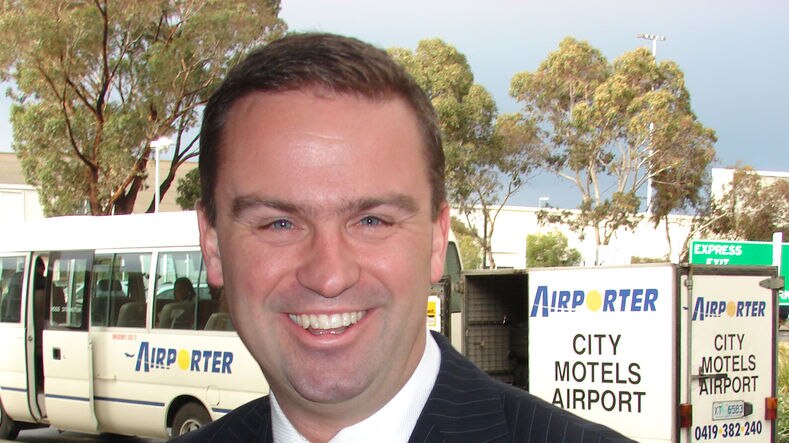 Tasmanian Premier David Bartlett at airport July 2, 2008