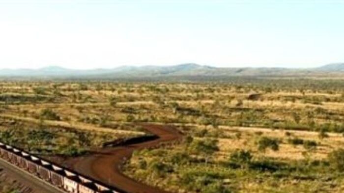Iron ore train in the Pilbara of WA