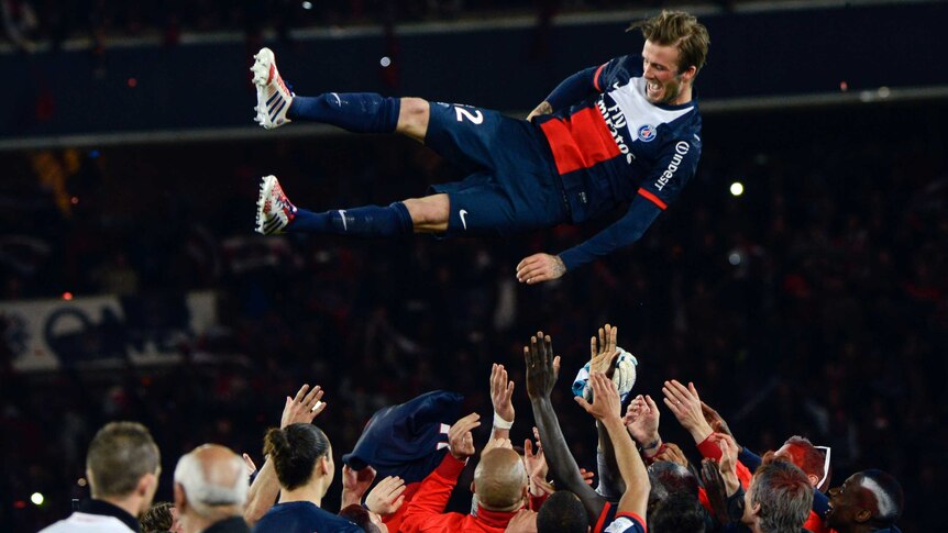 Beckham farewelled by team-mates