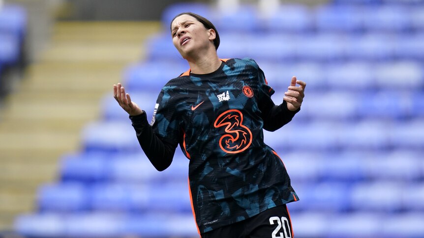 Sam Kerr playing for Chelsea