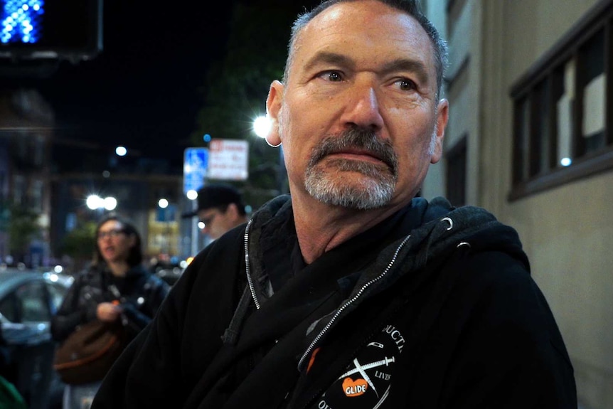 San Francisco harm reduction worker Paul Harkin.