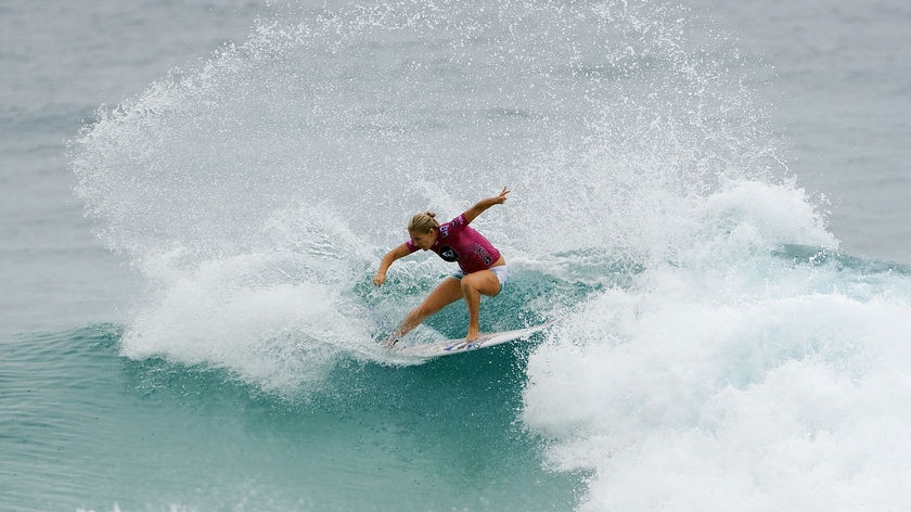 Back-to-back: World champion Stephanie Gilmore beat in-form Hawaiian Melanie Bartels in the final.