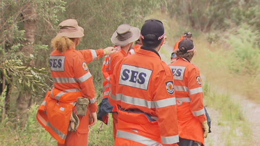 SES team have already searched bushland in Bertram