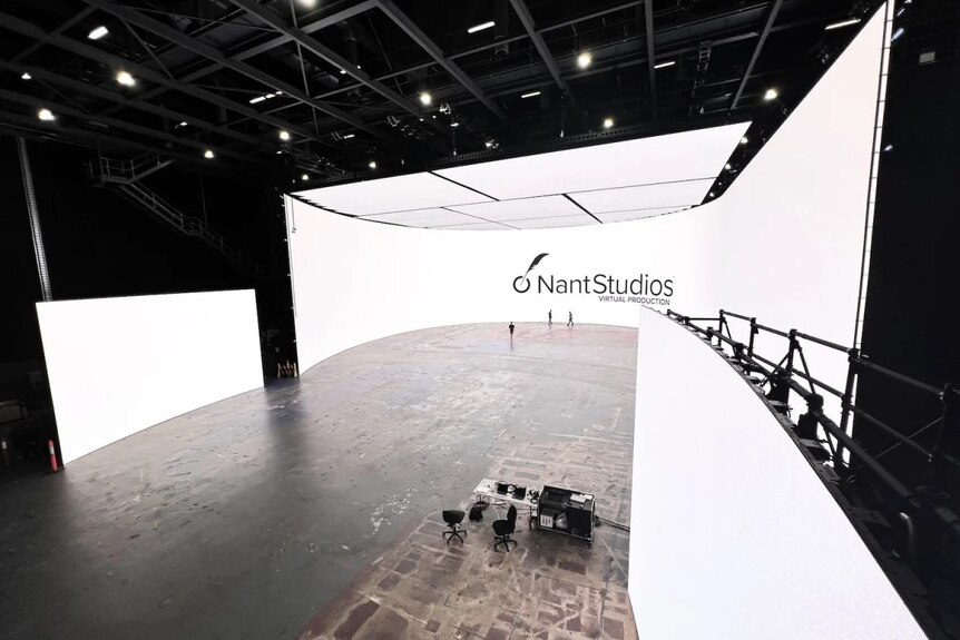 The main LED volume at NantStudios at Docklands