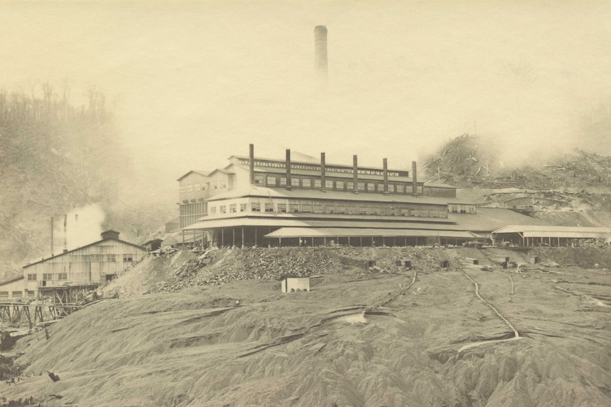 Old building at a mining site.