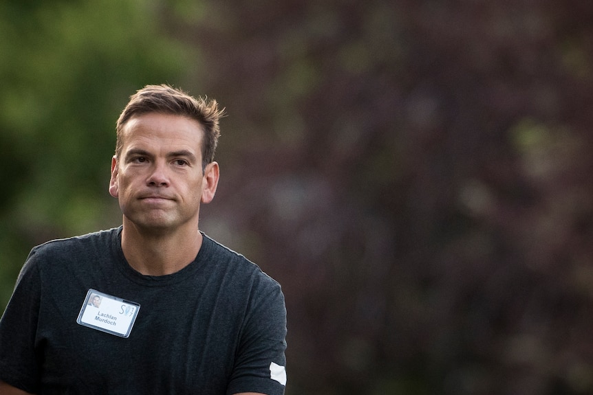 Lachlan Murdoch in a t-shirt 