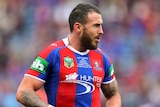 Darius Boyd looks on while playing for Newcastle