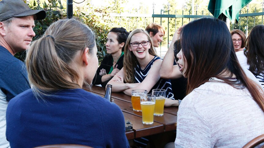 Canberrans catch up for a drink
